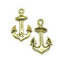 Pandantiv ancora, auriu antichizat, 34x21 mm (cod 11-60)