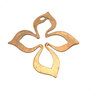 Pandantiv floare, finisaj cupru, 59x57 mm (cod 11-66)