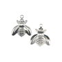Charm albina, placat cu argint, 16x15 mm (cod 9-3)