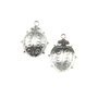 Charm buburuza, placat cu argint, 16x15 mm (cod 9-4)