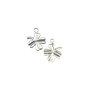 Charm trifoi, placat cu argint, 8x8 mm (cod 9-10)