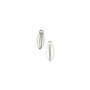 Charm frunzulita, placat cu argint, 9x3 mm (cod 9-12)
