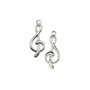 Charm cheia sol, placat cu argint, 16x7 mm (cod 9-16)
