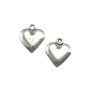 Charm inima, finisaj argintiu, 14x14 mm (cod 9-20)