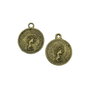 Charm banut, finisaj bronz, 15 mm (cod 9-22)