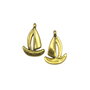 Charm barcuta, finisaj auriu antichizat, 19x13 mm (cod 9-27)