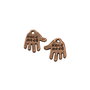 Charm palma, finisaj cupru antichizat, 13x12 mm (cod 9-31)