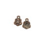 Charm floare, finisaj cupru antichizat, 10x8 mm (cod 9-33)