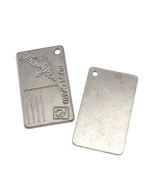 Charm vedere, argintiu antichizat, 25x16 mm (cod 9-41)