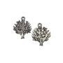 Charm copac, argintiu antichizat, 20x16 mm (cod 9-46)