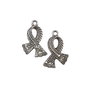 Charm fular, argintiu antichizat, 23x16 mm (cod 9-54)