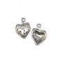 Charm capsuna, argintiu antichizat, 20x15 mm (cod 9-55)