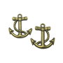 Charm ancora, finisaj bronz, 22x21 mm (cod 9-57)