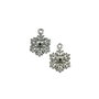 Charm fulg de zapada, argintiu antichizat, 17x14 mm (cod 9-63)