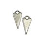 Charm inima, argintiu antichizat, 22x11 mm (cod 9-67)