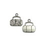 Charm casetofon, argintiu antichizat, 15x15 mm (cod 9-71)