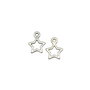 Charm stea, argintiu antichizat, 14x11 mm (cod 9-75)