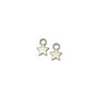 Charm stea, argintiu antichizat, 10x7 mm (cod 9-80)