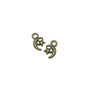 Charm semiluna si stea, finisaj bronz, 12x7 mm (cod 9-82)