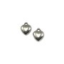 Charm inima, argintiu antichizat, 11x9 mm (cod 9-84)
