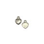 Charm inima, argintiu antichizat, 11x8 mm (cod 9-85)