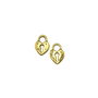 Charm inima/lacat, auriu antichizat, 12x8 mm (cod 9-92)