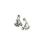 Charm talpa, argintiu antichizat, 16x11 mm (cod 9-103)