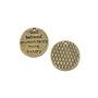 Charm finisaj bronz, 15x14 mm (cod 9-105)