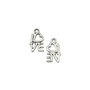 Charm Love argintiu antichizat, 14x8 mm (cod 9-109)