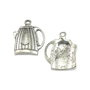 Charm ceainic, argintiu antichizat, 25x20 mm (cod 9-122)