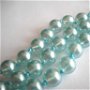 A089 Perle de sticla, albastre, 8mm