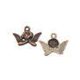 Charm ingeras, finisaj cupru antichizat, 20x16 mm (cod 9-146)