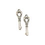 Charm cheie, argintiu antichizat, 25x9 mm (cod 9-147)