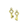 Charm cheie, auriu antichizat, 22x9 mm (cod 9-148)
