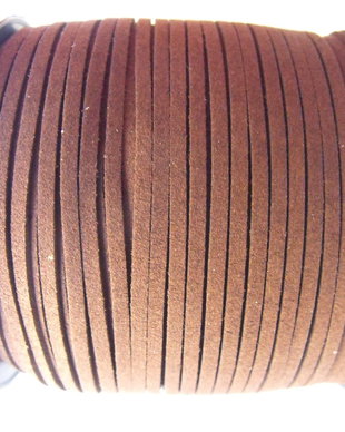 SNUR MARON INCHIS IMITATIE PIELE INTOARSA - 3 X 1 MM - 1ML