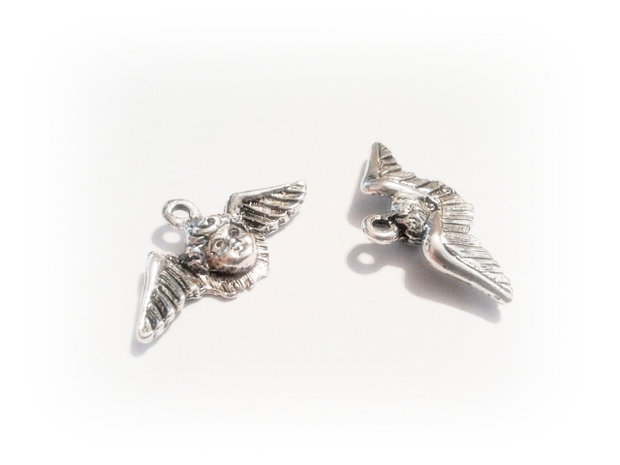 1b Charm placat argint Ingeras 22 x 12 mm