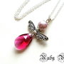 SWAROVSKI RUBY ANGEL- PANDANTIV/MARTISOR
