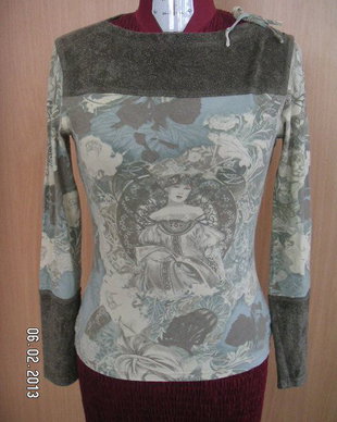 top tricot imprimat