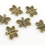 D029 Charms bronz fluturas 20x18mm