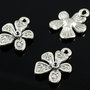 E106 Charms argint tibetan floare 21x16mm