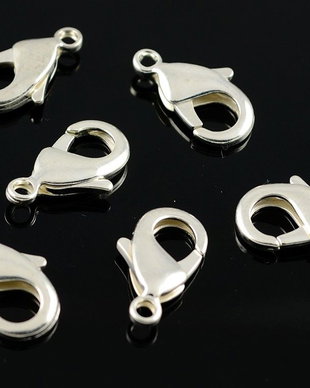 G073 Inchizatori tip carabina, argintii 12x7mm