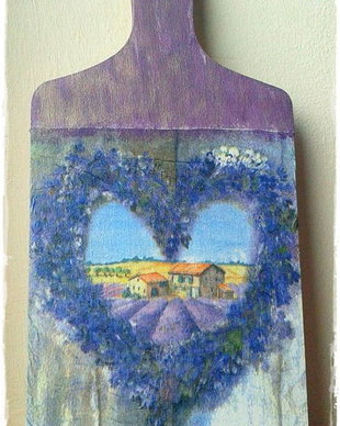 Tablou pentru bucatarie - Lavender heart