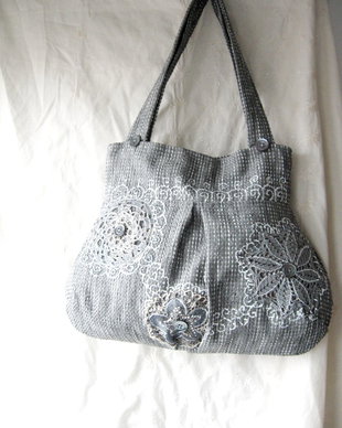 Geanta personalizabila unicat - Grey summer