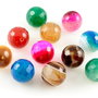 AG055 Agate multicolore, fatetate, 14mm