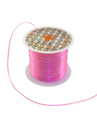 Fir elastic roz, 0,8 mm – 1 m (cod 17-18)