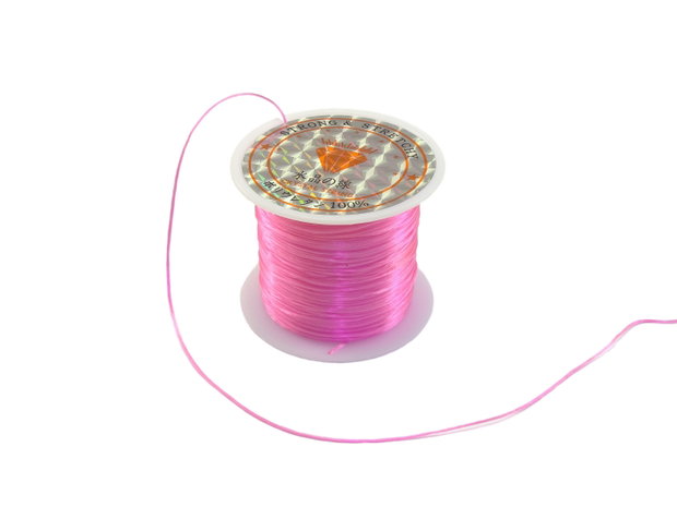 Fir elastic roz, 0,8 mm – 1 m (cod 17-18)
