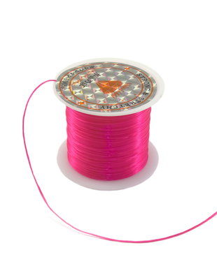 Fir elastic roz inchis, 0,8 mm – 1 m (cod 17-19)