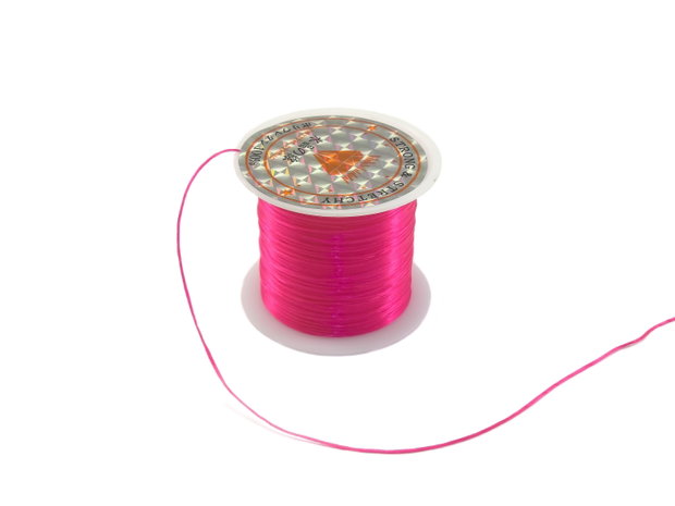 Fir elastic roz inchis, 0,8 mm – 1 m (cod 17-19)