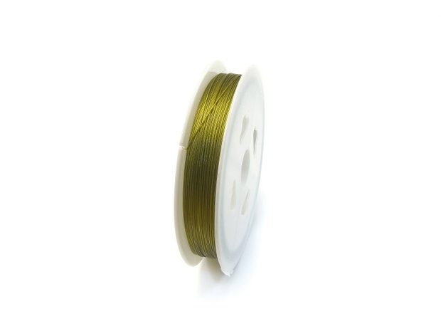 Sarma Tigertail 7 strands, kaki, 0,38 mm – 1 m (cod 17-29)