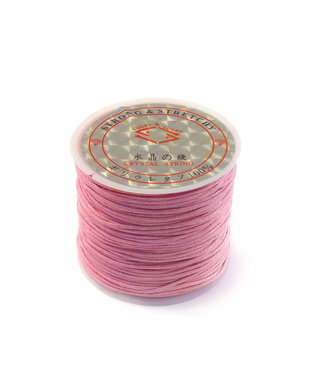 Snur bumbac cerat roz deschis, 1 mm – 1 m (cod 17-33)